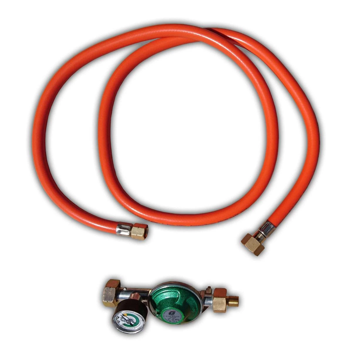 Régulateur De Pression / Jeu De Tuyaux 30 Mbar Avec Manomètre Et Raccord 1/2 Pouce