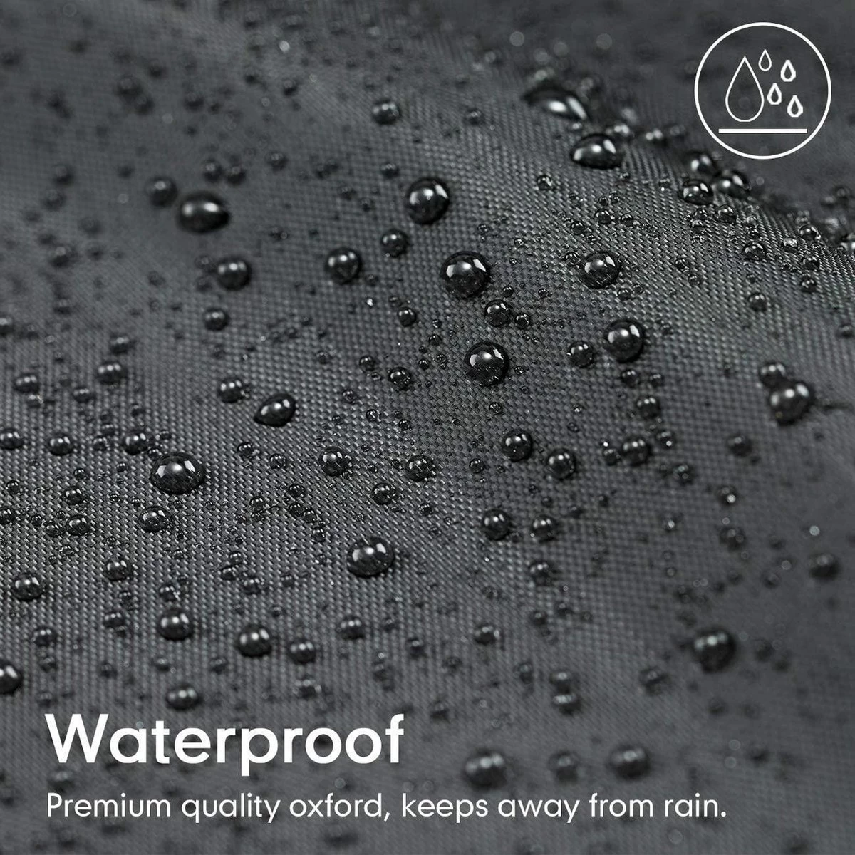 Housse De Grille Grille À Gaz Housse De Barbecue Housse De BBQ Étanche Housse De Protection Capot Grill Bâche Pour Weber Brinkmann Char Broil Holland Jenn Air (147x61x117cm) - Zwart – Image 3