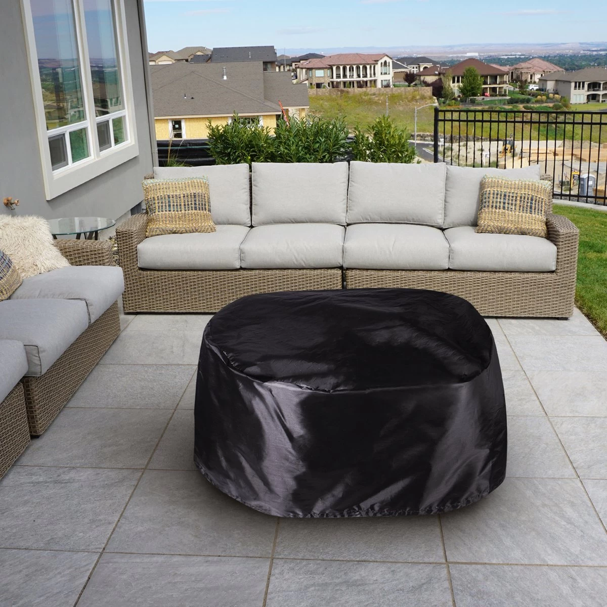 Housse De Cheminée - Avec Cordon De Serrage - 80 X 150 Cm - Imperméable - Housse - Zwart - Fabriqué En Polyester 210D - Super Solide Et Léger – Image 7