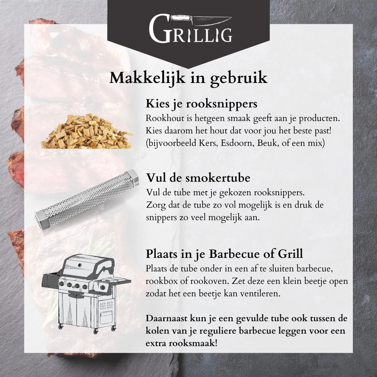 Whimsical - Smokertube - Pour Fumer à Chaud De La Viande - Du Poisson - Des Légumes - Des Noix – Image 3