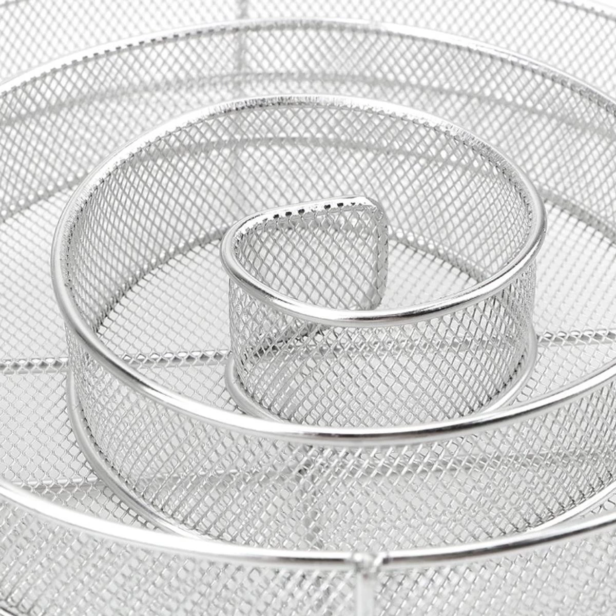 Krumble Smoker Box Round ø20cm Boîte à Fumée Ronde Pour Le Fumage à Froid De La Viande, Du Poisson, Du Fromage Ou D'autres Aliments Dans Le Barbecue Ou Le Fumoir - Acier Inoxydable – Image 3