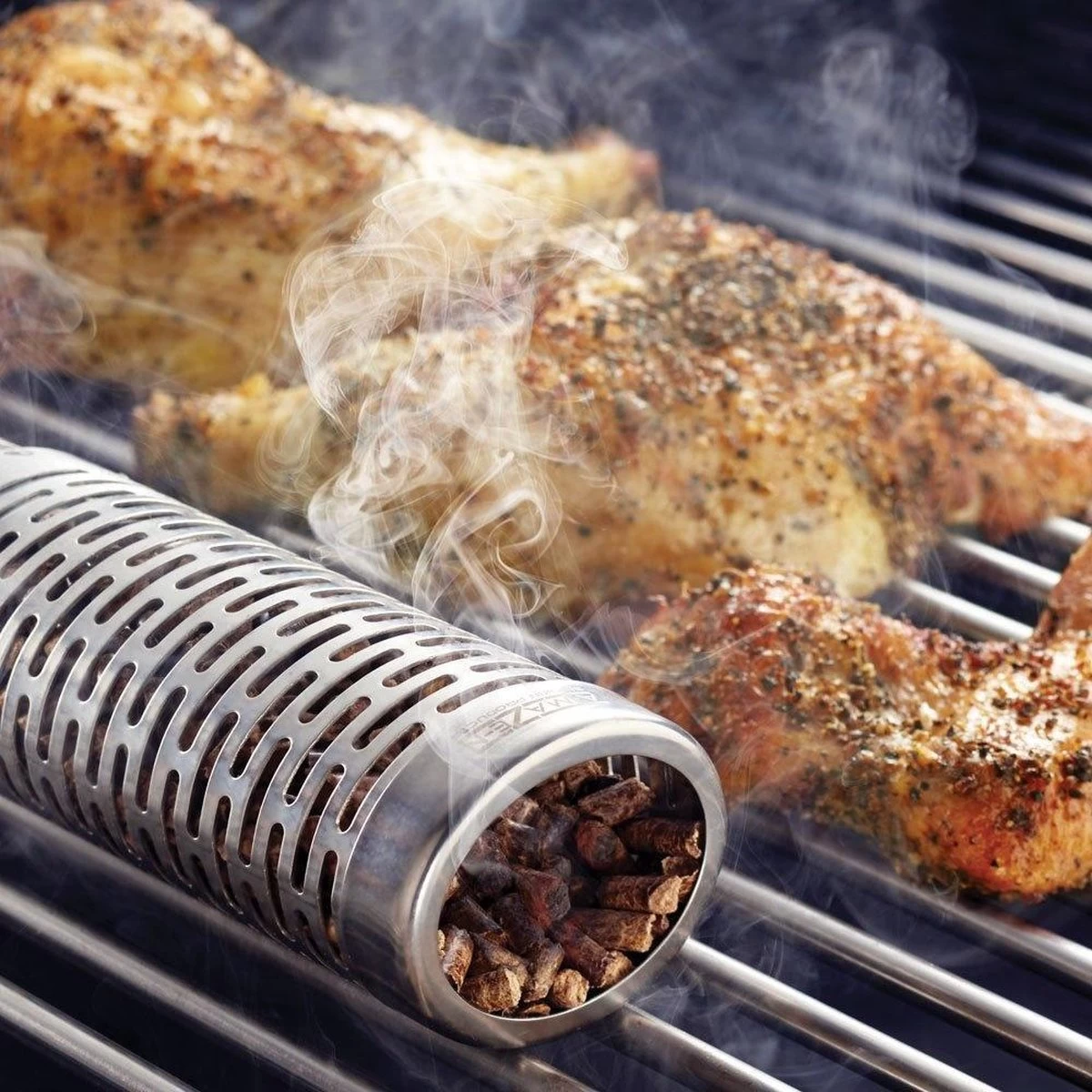 A- MAZE-N Products Fumoir Pack Combo 3 Pièces Tube 15 Cm - Bois De Fumée – Image 2