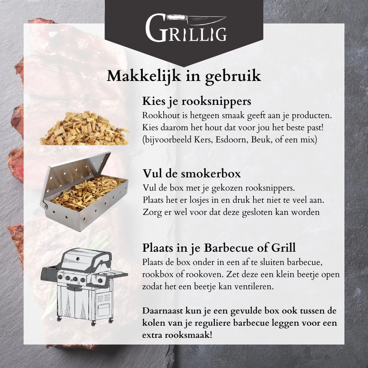 Whimsical - Artisan Large - Smokerbox - 6 Types De Copeaux De Fumée - Bois De Fumée Pour Fumer à Chaud - Chêne - Hêtre - Aulne - Cerisier - Esdoorn - Hickory - 12 Litres – Image 2