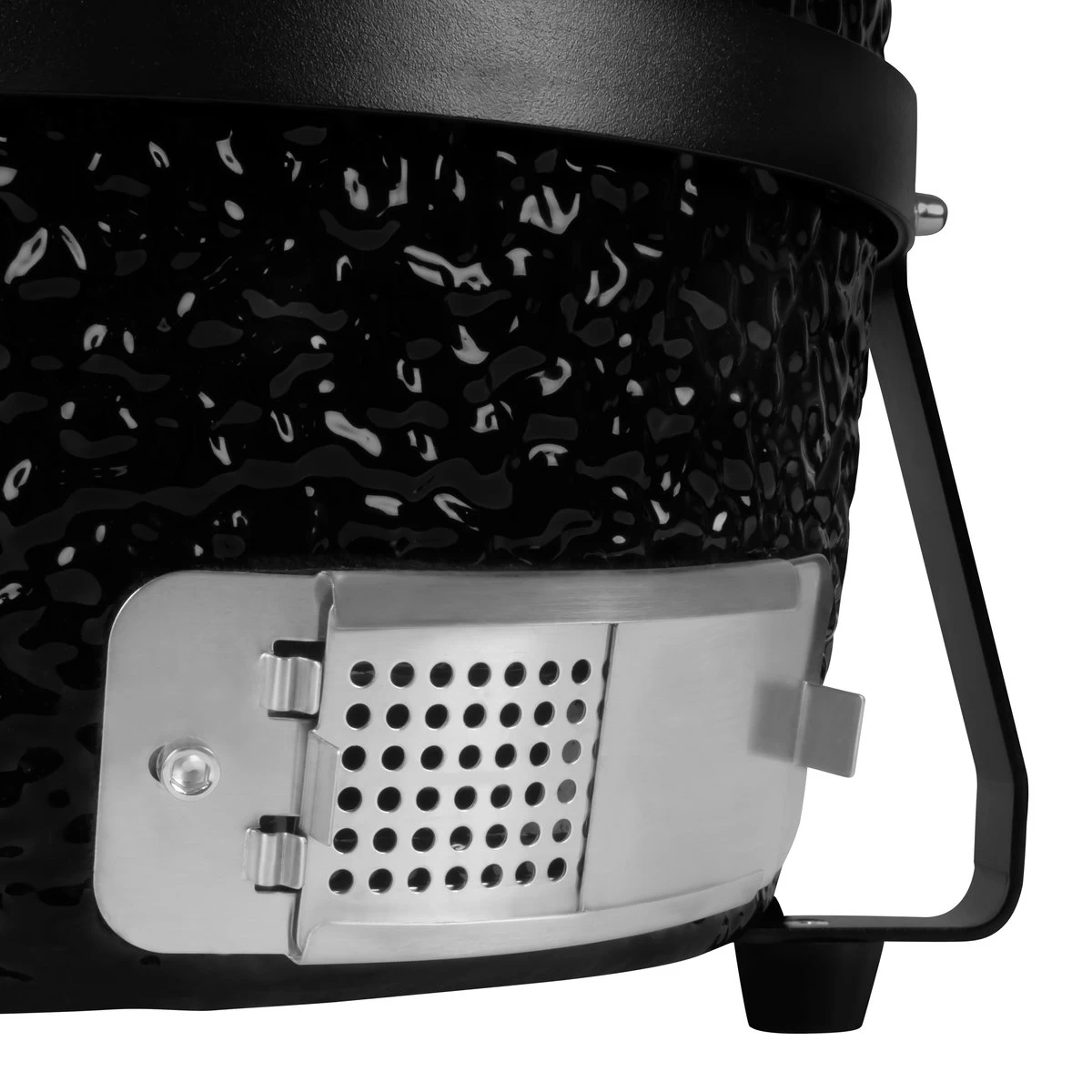 VONROC Kamado 13 Pouces - Surface De Cuisson Ø27cm - Barbecue à Charbon - Céramique - Modèle De Table - Avec Socle, Thermomètre, Pose-assiettes & Habillage Pluie – Image 7