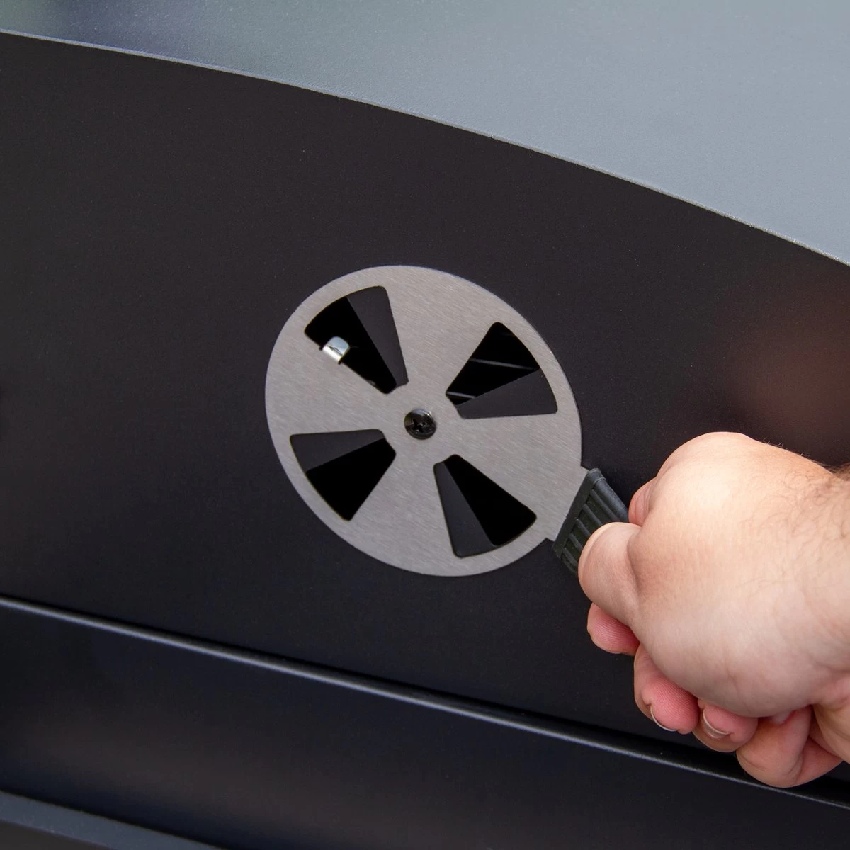 BBQ Grill XXL Fumoir Fumoir - Barbecue à Charbon De Bois De Jardin - Y Compris Housse De Pluie Brosse Métallique Espace De Rangement Pliable – Image 11