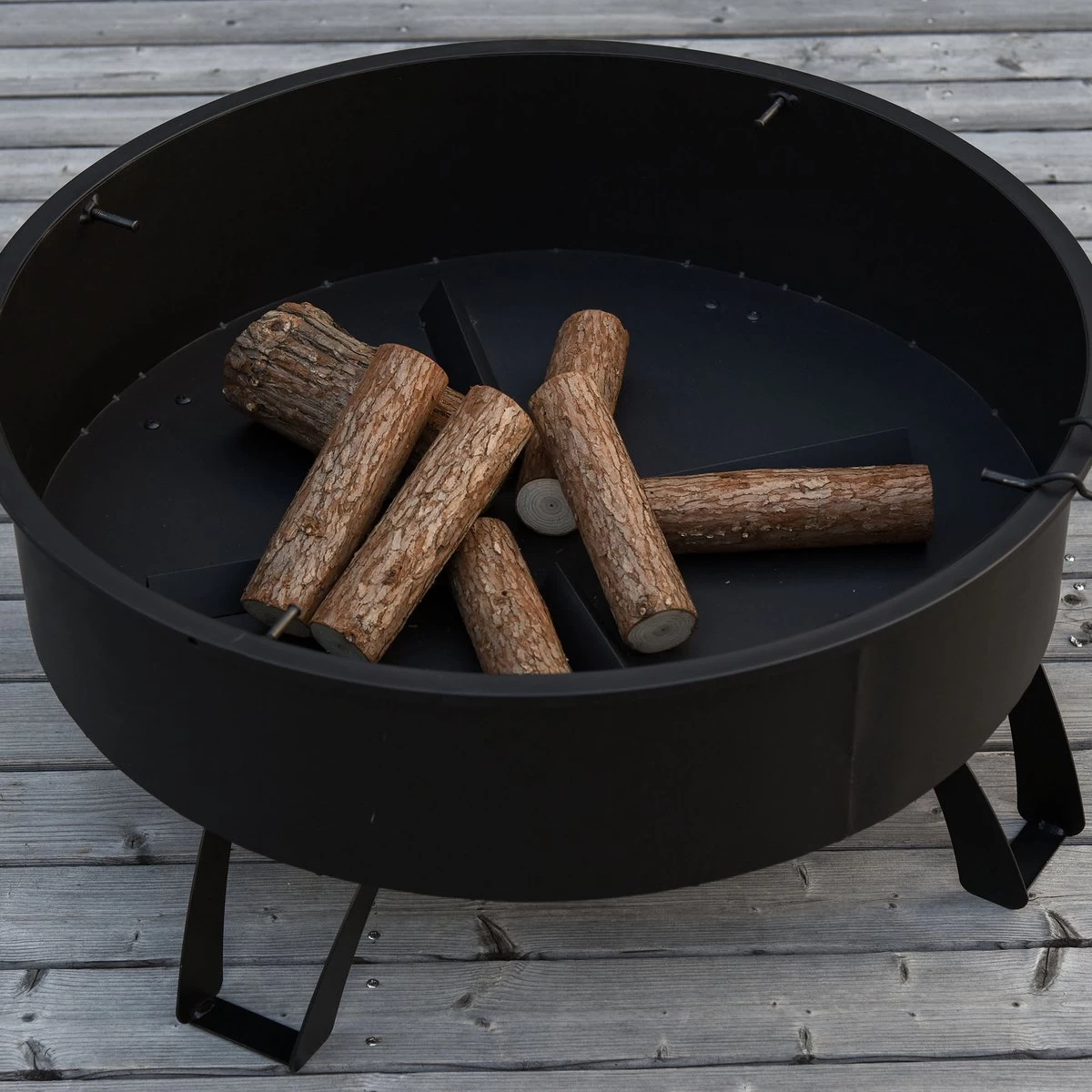 Bol à Feu D'extérieur Outsunny Avec Grille De Cuisson Avec Couvercle Feu Poker Jardin Feu De Camp Patio 842-177 – Image 8
