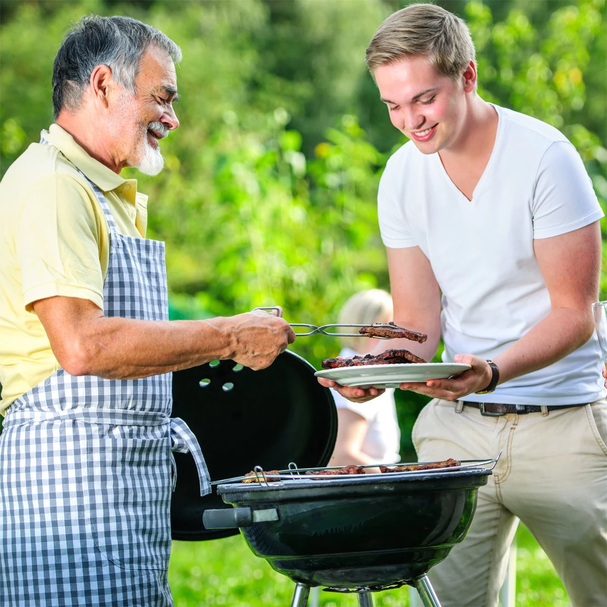 Barbecue AG Ø 46 Cm - Barbecues à Charbon - Barbecue Kogelbarbecue Incl. Thermomètre - Température Inoxydable - Barbecue Rond - Incl. Couvercle Et Roues - Barbecue Traditionnel - 7 Personnes - Grille De Ventilation Pour Régulation Oxygène - Zwart - – Image 7