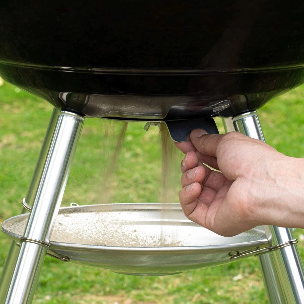 Barbecue AG Ø 46 Cm - Barbecues à Charbon - Barbecue Kogelbarbecue Incl. Thermomètre - Température Inoxydable - Barbecue Rond - Incl. Couvercle Et Roues - Barbecue Traditionnel - 7 Personnes - Grille De Ventilation Pour Régulation Oxygène - Zwart - – Image 15