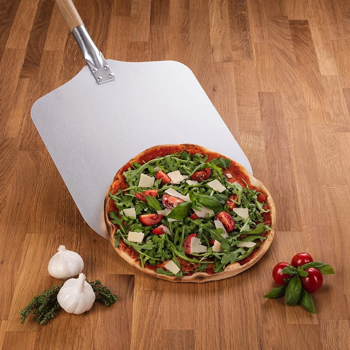 Pelle à Pizza - Spatule à Pizza Ronde - Avec Manche - BBQ Et Four - Qualité Premium – Image 4