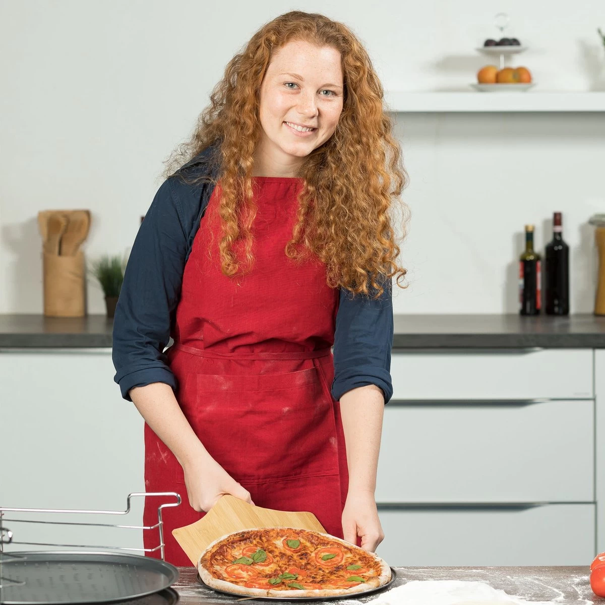 Pelle à Pizza Relaxdays 45 Cm Large - Bambou - Spatule à Pizza - Pelle à Pain - Planche De Bois – Image 6