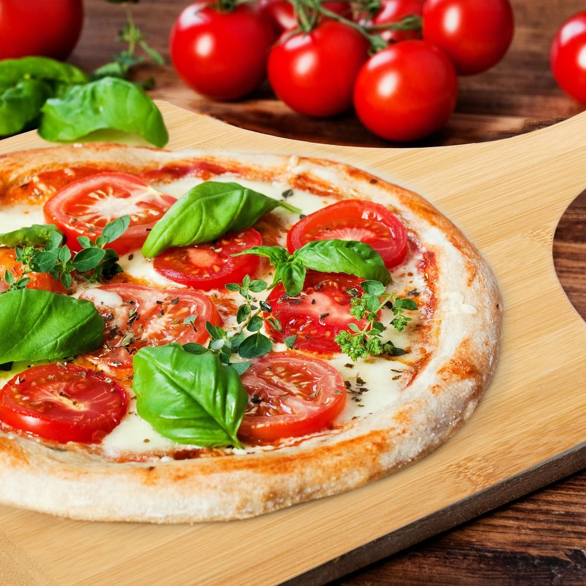 Pelle à Pizza Relaxdays 45 Cm Large - Bambou - Spatule à Pizza - Pelle à Pain - Planche De Bois – Image 9