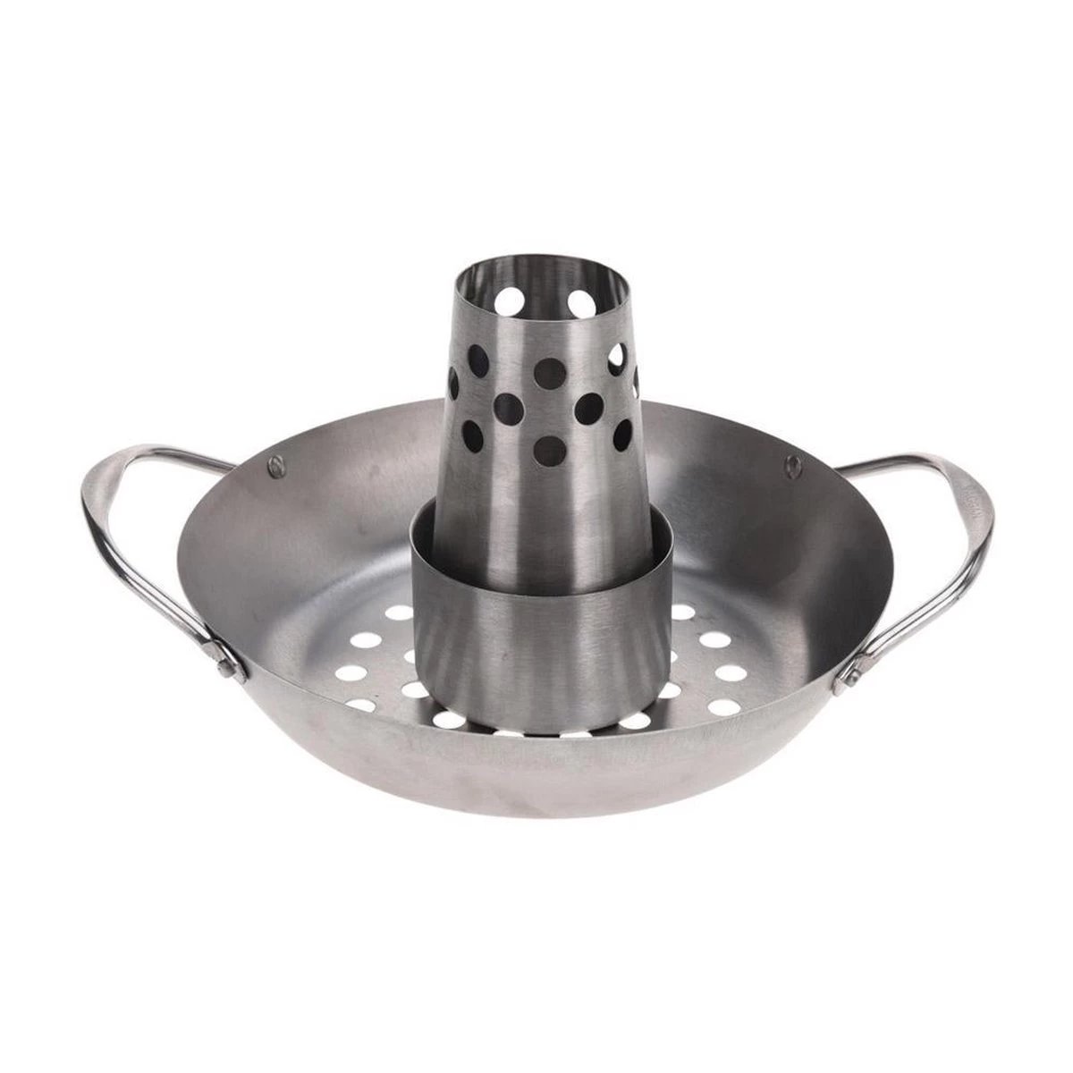 Porte-poulet BBQ ø 20x10cm Bol Liquide Pour Vapeur – Image 7