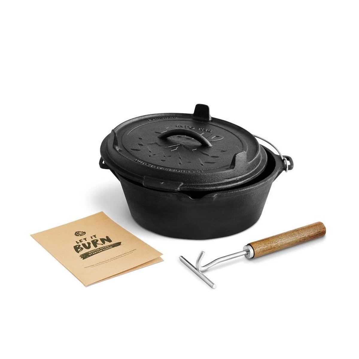 Burnhard Four Hollandais Burnhard | Cocotte En Fonte Avec Lève-couvercle - Little John 3,8 L. – Image 5