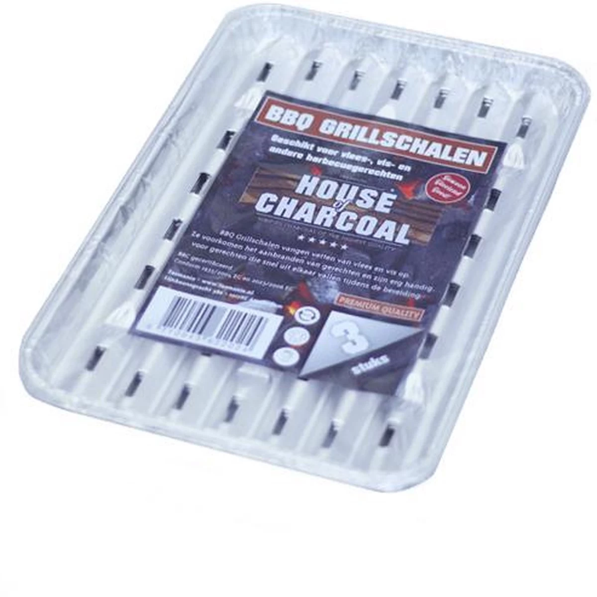 House Of Charcoal - Plats Pour Barbecue - Carton 20 Sets X3