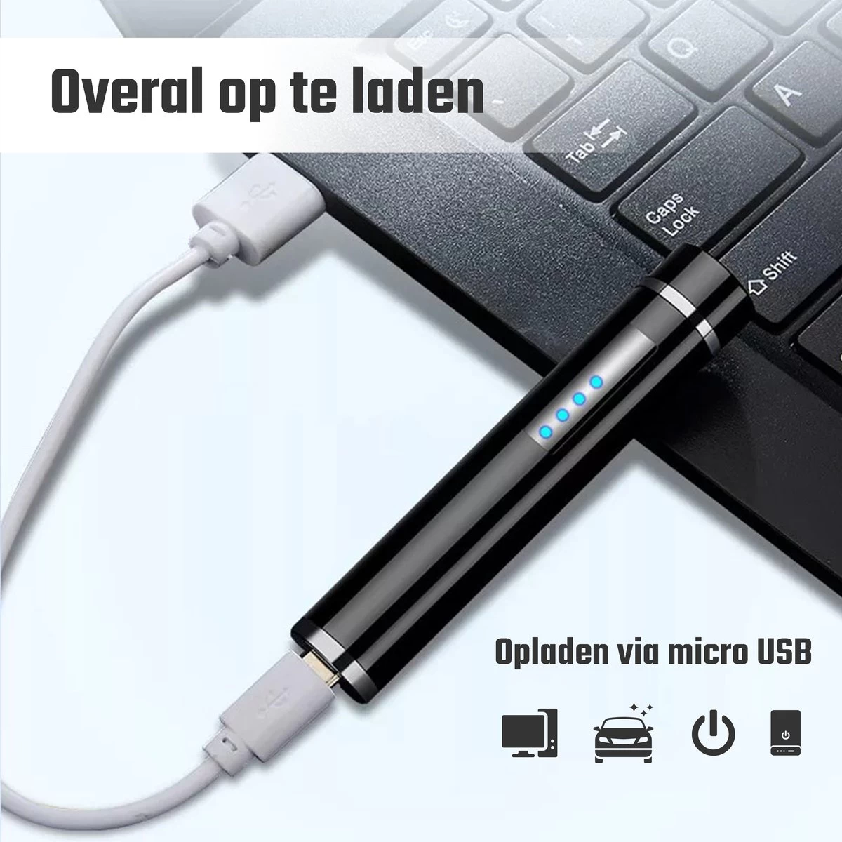 Briquet électronique - Plasma USB - Briquet Storm - Taille Compacte - Rechargeable - Couleur Or – Image 8