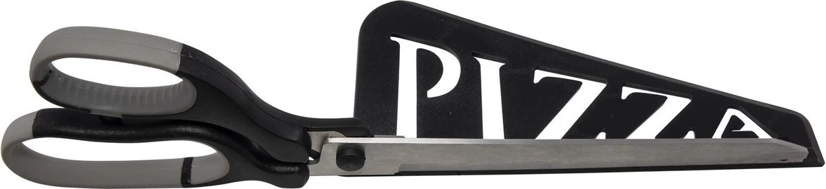 Pierre à Pizza En Céramique Ronde 33 Cm Avec Poignées - Avec Ciseaux à Pizza Noir 30 Cm - BBQ/ Four - Plaque à Pizza / Plaques à Pizza – Image 3