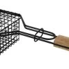 Grille De BBQ Orange85 - Grille - Antiadhésive - Acier Inoxydable - Bois - Accessoires De Vêtements Pour Bébé De Barbecue