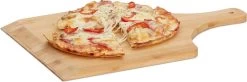 Pelle à Pizza Relaxdays 45 Cm Large - Bambou - Spatule à Pizza - Pelle à Pain - Planche De Bois