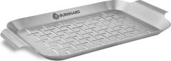 Burnhard Panier Grill Pour BBQ - Plaque Grill 33x19x1,7 Cm