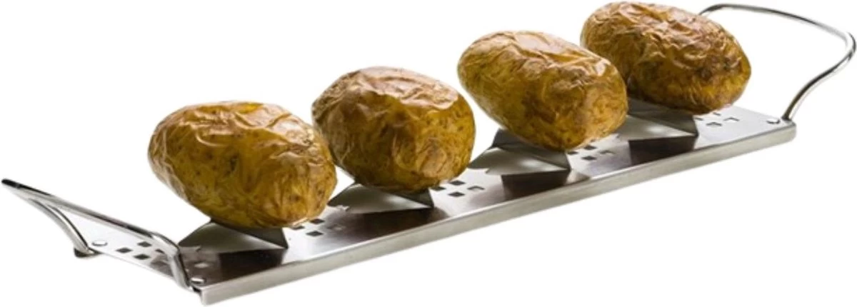 Accessoires Pour Barbecue Orange85 - Acier Inoxydable - Avec Poignées - Argent - Orange85 De Pommes De Terre