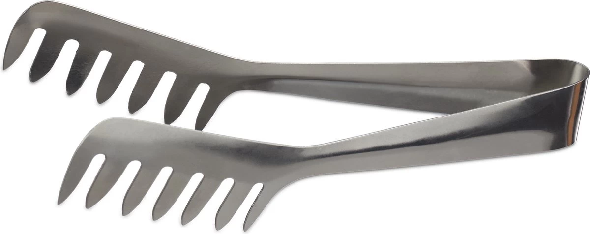 Relaxdays 8x Pinces De Service En Acier Inoxydable - Pinces à Spaghetti - Pinces à Salade - Pinces à Pâtes - Inoxydable – Image 5