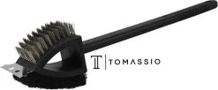 Merkloos Tomassio BBQ Tomassio ™ - Trois Parties - Brosse Métallique - Accessoires De Vêtements Pour Bébé BBQ - Nettoyant Pour Barbecue