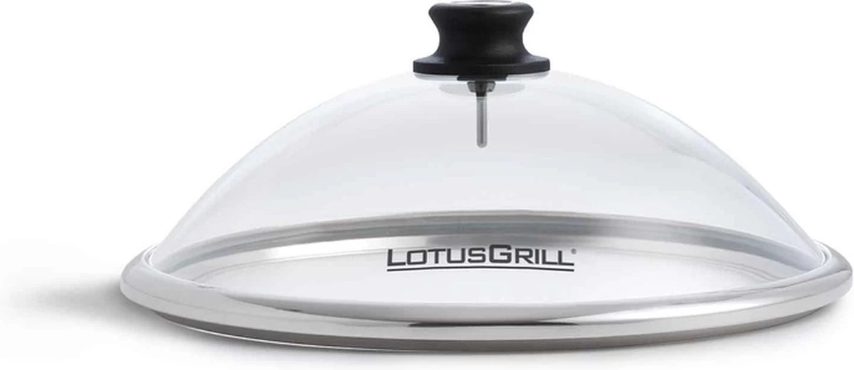 Couvercle En Verre LotusGrill Pour Classic Ø350mm - Avec Thermomètre Intégré – Image 3