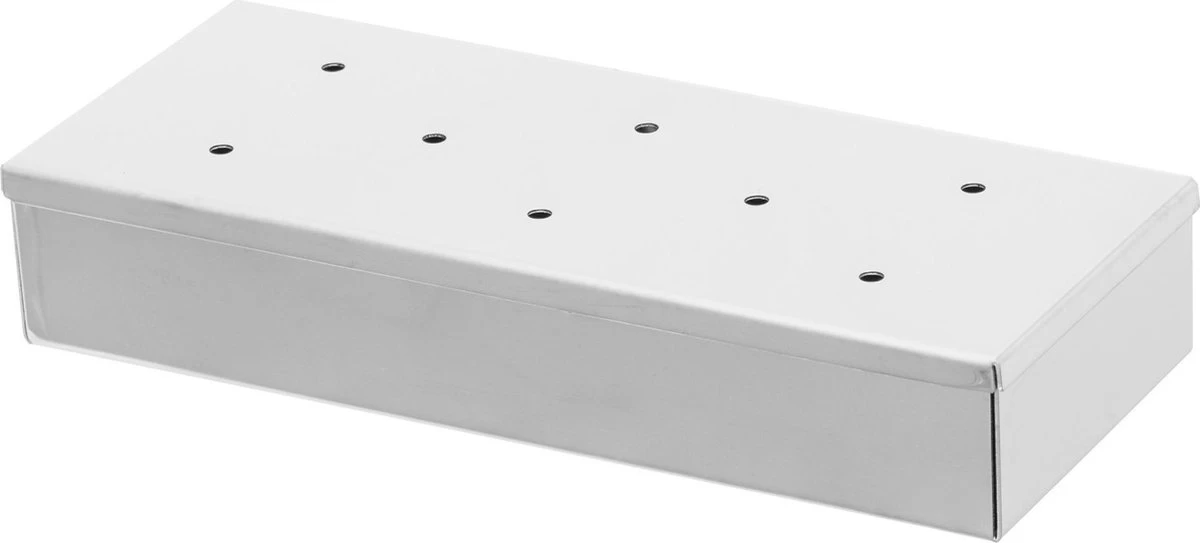 Coffret Arôme Mustang Smoke Pour Barbecue à Gaz - Coffret Inox - 22,5 X 19 X 4 Cm - Coffret Fumoir Pour Barbecue à Gaz