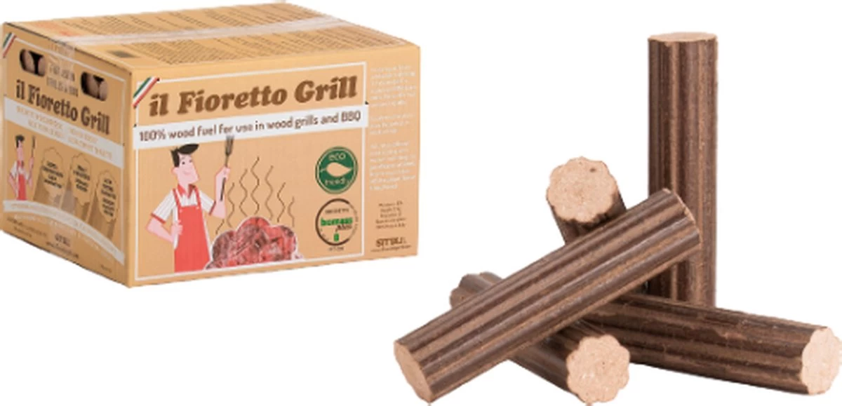 Briquettes De Bois De Hêtre Italien Fior Di Brace Pour Le Four à Pizza, Le Gril Et Le Barbecue 13KG, Mieux Que Le Charbon De Bois! – Image 3