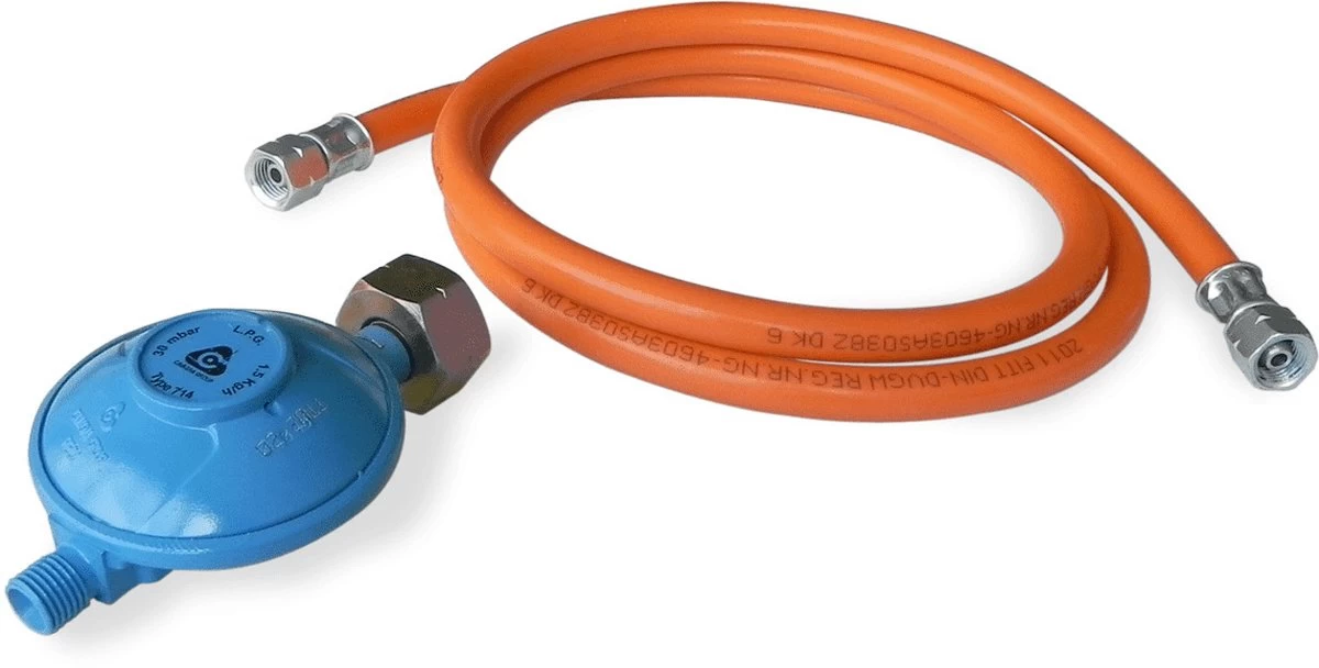 Kit D'installation Gaz Propane/butane 30mbar 1,5m - 1/4" Gauche X 1/4" Gauche