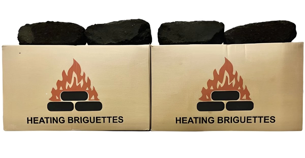 Briquettes De Tourbe - Blocs De Tourbe - Gazon - 2x 14 Pièces - Bois De Haardhout - Poêle - Cheminée - 2x 14 Kg (2 Boîtes)
