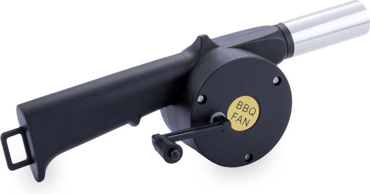 Briquettes Pour BBQ /allume-charbon Avec Manche En Bois 27 Cm - Avec Souffleur/ventilateur/ventilateur Pour BBQ Noir 30 Cm – Image 3