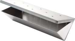 Boîte Fumoir ALL'GRILL En Acier Inoxydable En Forme De V 22 X 10 X 5,5 Cm - Boîte Fumoir - Boîte Fumoir - Boîte Fumoir Barbecue