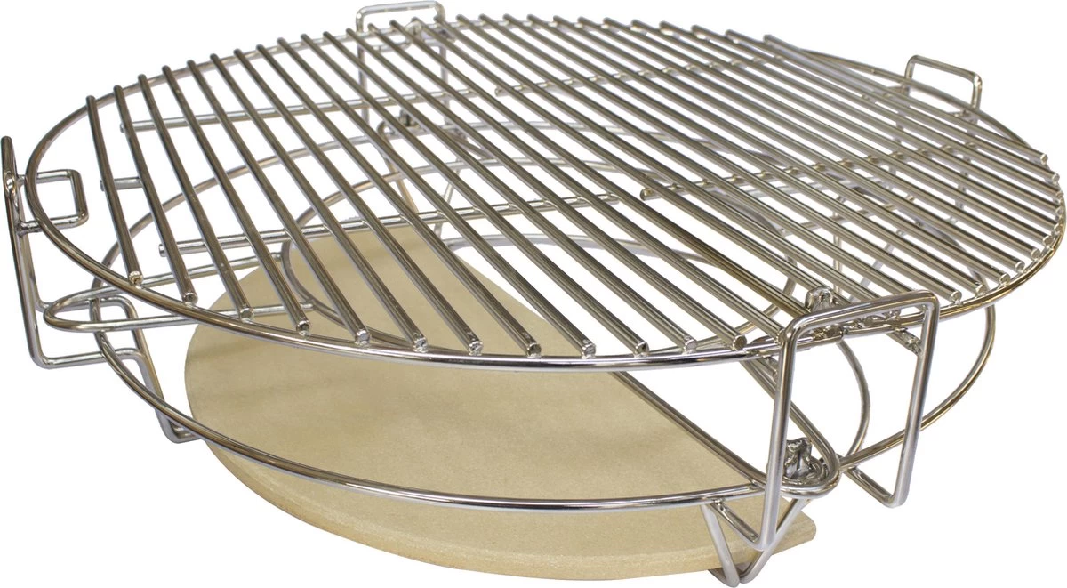 PROKING Divide & Conquer - Système De Cuisson à Multi Niveaux - Kamado - BBQ - Barbecue - Medium 18 Pouces – Image 4