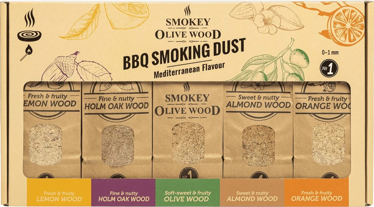 Smokey Olive Wood Gifbox Nº1 5x 300ml - Boîte Fumeur - Smoke Moth - 5 X 100 Ml – Image 4