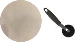 Pierre à Pizza En Céramique Pour Le Barbecue 36 Cm - Avec Coupe-pizza 19 Cm - Pierre à Pizza Pour BBQ/ Four