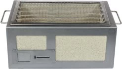 SousVideTools - 16075 - Gril Nano Pro Kasai Konro Avec Cadre En Acier Inoxydable - BBQ Hibachi De Style Japonais Traditionnel