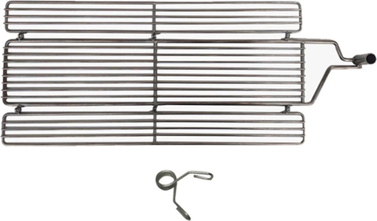 Grille De Grill Pliante En Acier Inoxydable Auspit 680 Mm X 330 Mm Avec Pince – Image 2