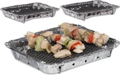Barbecue 3 Pièces - Instantané - Jetable - Barbecue Extérieur - Table - Grille - Balcon - Pique-nique - Accessoires Barbecue - Grill - Achat Barbecue - Barbecue - Sauce Barbecue