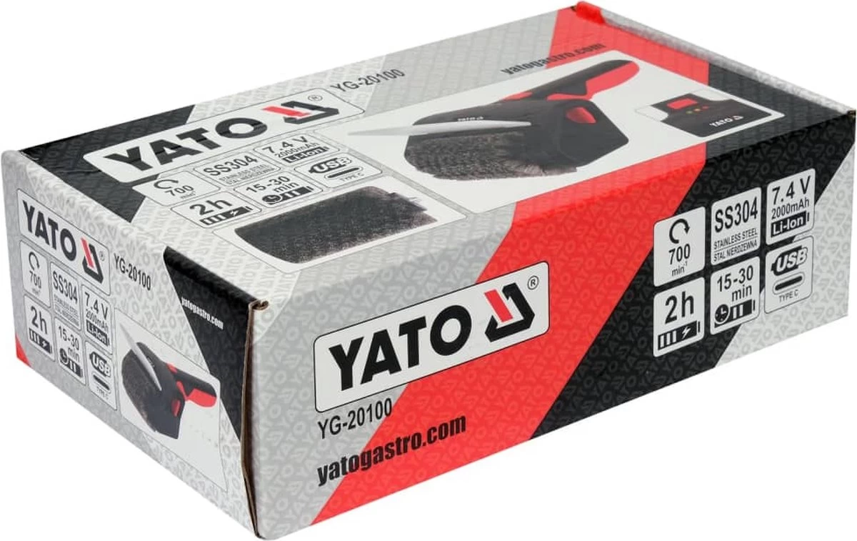 Brosse à Gril à Batterie Yato Pour BBQ Ou Gril - Brosse En Acier - Batterie Incluse – Image 4