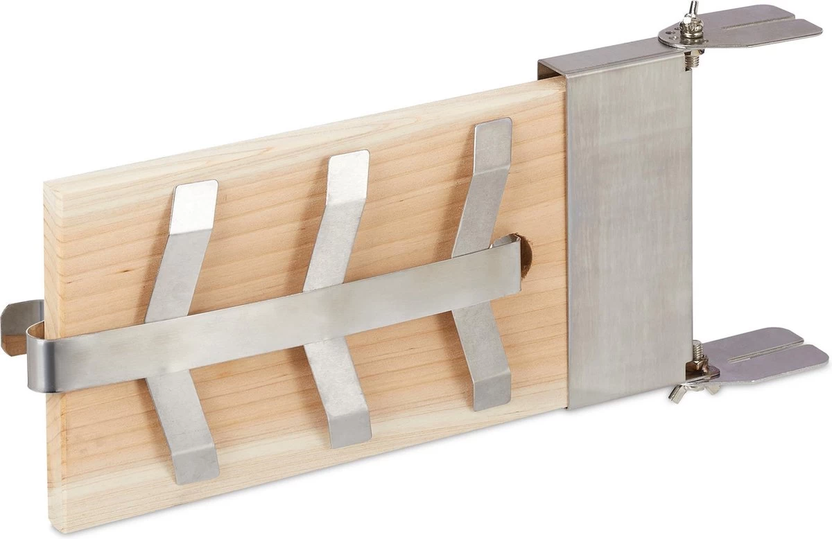 Relaxdays Smoker Board Bbq Saumon - Lot De 4 - Planche Finlandaise - Bois De Cèdre - Planche De Saumon - Nature – Image 4