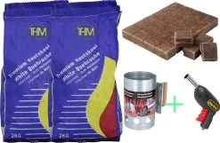 Ensemble De Rabais De 5 Pièces BBQ De Luxe | Brûleur à Charbon - Barbecue - Barbecue - Pistolet - Démarreur - Allume-feu 28 Pcs