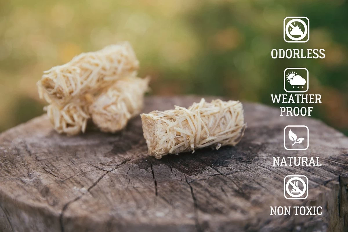 Grill Trade® Log Starter 50 STK - Naturel - Pour Cheminée, Poêle à Bois, Feu De Camp, BBQ - Convient Pour L'intérieur Et L'extérieur - Toutes Les Conditions Météorologiques – Image 4