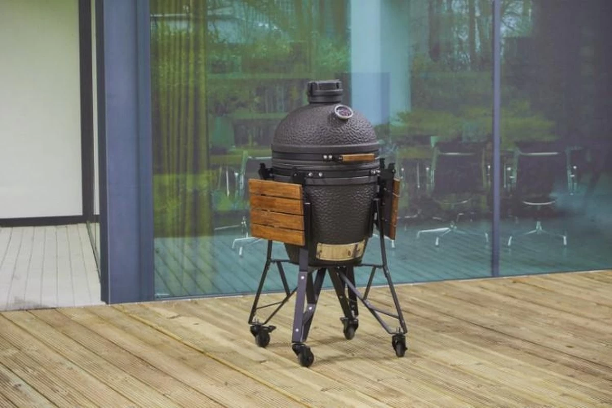 Housse De Protection BBQ DistriCover Pour Kamado - Ø 80 X 80 Cm - Bastard - Green Egg - Weber - Kamado BBQ Anthracite – Image 7