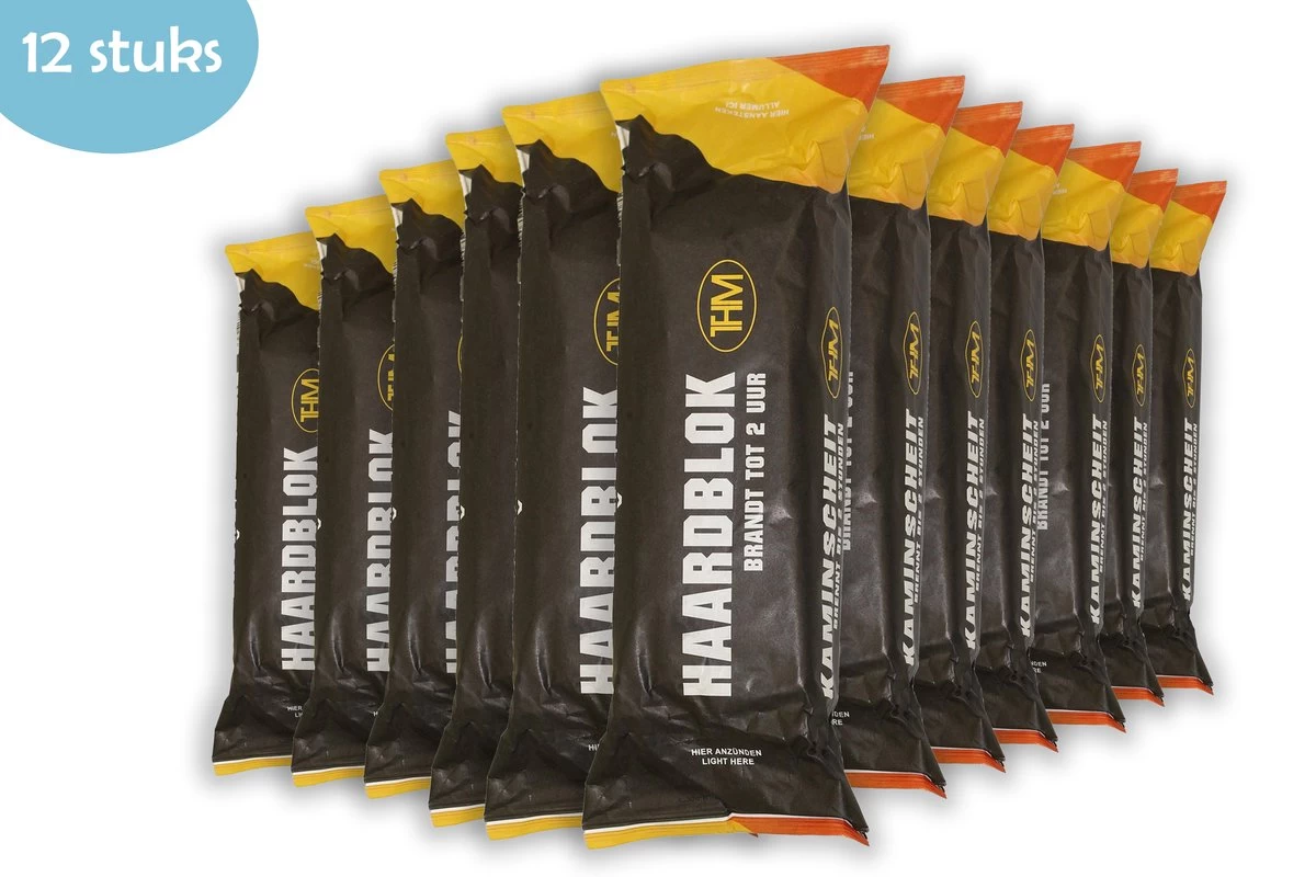 Bloc De Feu De Cheminée - Bloc De Feu 12 Pièces - 2 Heures Par Bloc - Allume-feu Avec 2 Heures De Temps De Combustion - Aides De Cheminées