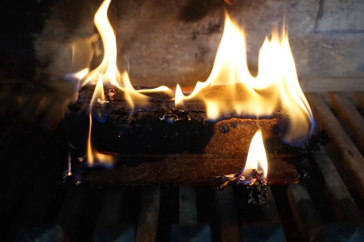 Bloc De Feu De Cheminée - Bloc De Feu 12 Pièces - 2 Heures Par Bloc - Allume-feu Avec 2 Heures De Temps De Combustion - Aides De Cheminées – Image 4