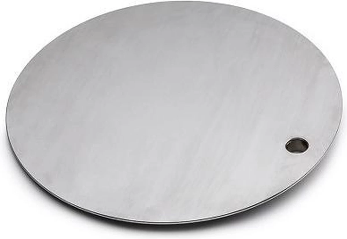 Table De Cheminée Triple Höfats - Acier Inoxydable - Ø35 Cm - Argent