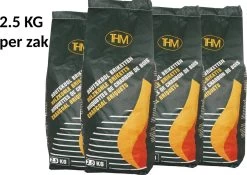 4X Briquettes De Charbon De 2,5 KG - 4 Sacs De Briquettes De Charbon - Barbecue - BBQ - 4 Pièces - Total 10 KG
