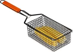 Relaxdays Panier Grill Légumes - Pince Barbecue - Grille Grill - Panier Barbecue - Grille Légumes
