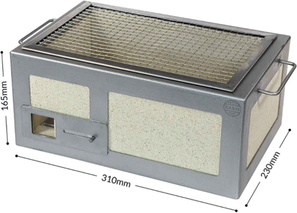 SousVideTools - 16075 - Gril Nano Pro Kasai Konro Avec Cadre En Acier Inoxydable - BBQ Hibachi De Style Japonais Traditionnel – Image 8